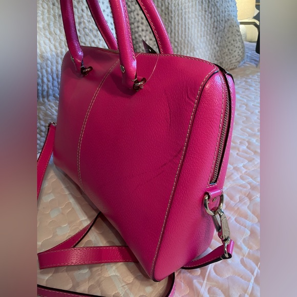 Kate Spade Pink Leather Laptop Satchel Bag and Dust Bag NWT - Picture 5 of 13